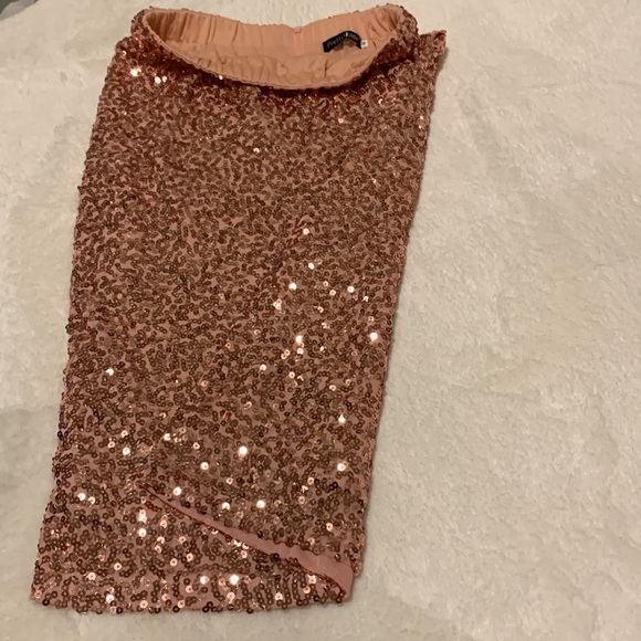 Sequin high waisted sparkle pencil skirt - Picture 3 of 3